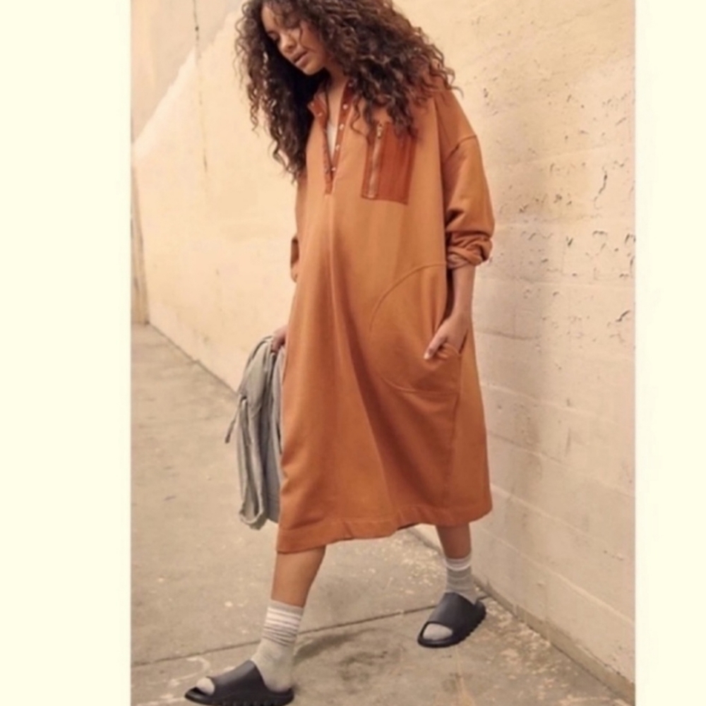 Free People Block Party Sweatshirt Dress